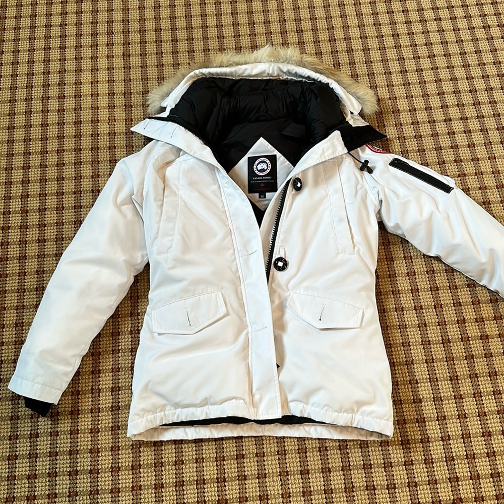 Canada Goose White Puffer